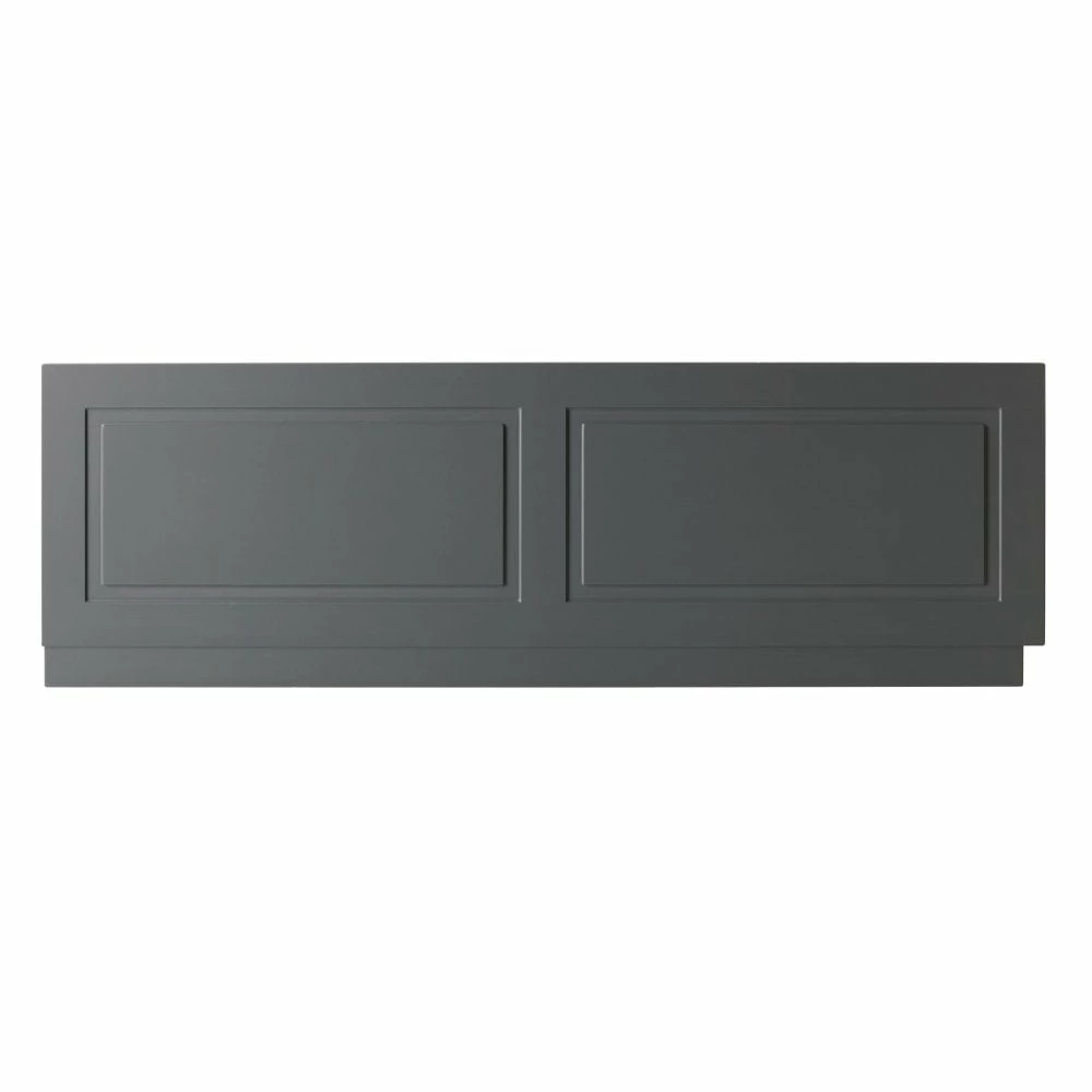 Kartell Astley 1700mm Traditional Matt Grey 2-Piece Bath Front Panel
