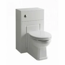 Kartell Astley 500mm Matt White Traditional BTW Unit Set Including Toilet & Seat