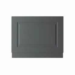 Kartell Astley 800mm Traditional Matt Grey 2-Piece Bath End Panel