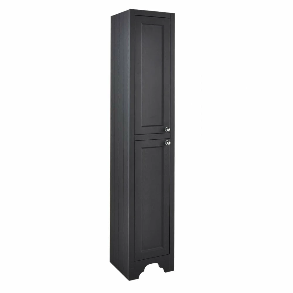 Kartell Buckingham 350mm X 1820mm Floor Standing Side Unit Black Oak