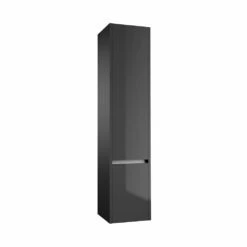 Kartell City 350mm X 1600mm Wall Mounted Tall Storage Unit Storm Grey Gloss
