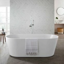 Kartell Coast 1700x800mm Freestanding Modern Oval Bath