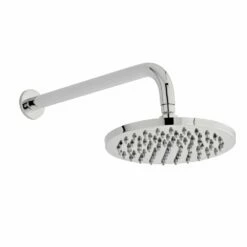 Kartell Deluge 200mm Round Fixed Shower Head & Wall Mounted Arm Chrome
