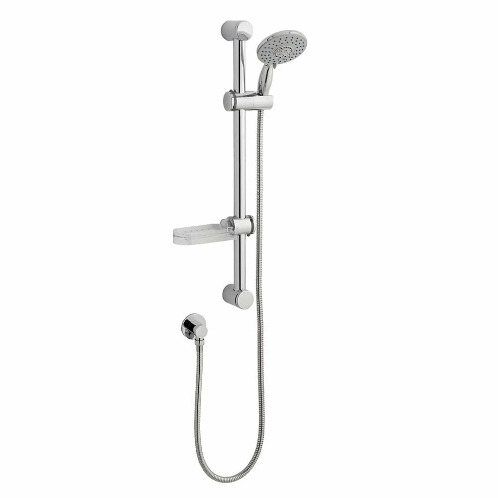 Kartell Deluge Slide Rail Kit With Soap Tray & 6 Mode Handset Chrome