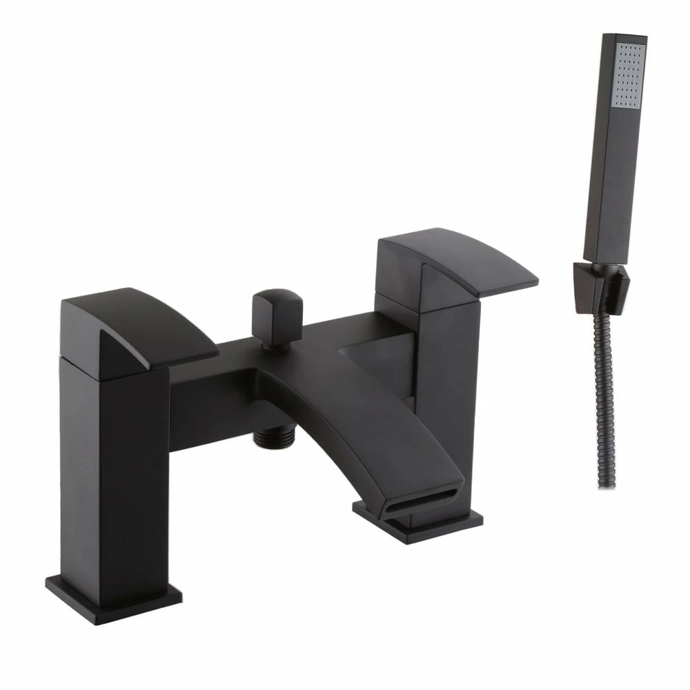 Kartell Fiuto Nero Matt Black Bath Shower Mixer Tap