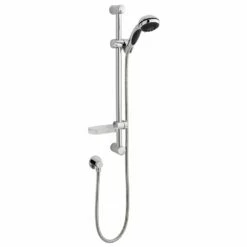 Kartell Flow Slide Rail & Multi-Function Handset Kit With Soap Tray Chrome