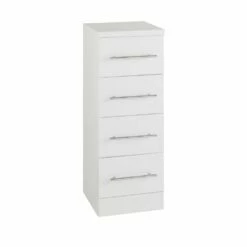 Kartell Impakt White Gloss 300mm 4 Drawer Base Unit