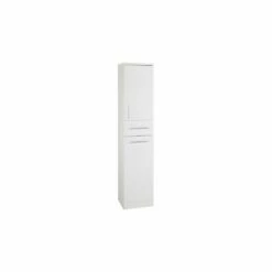 Kartell Impakt White Gloss 350mm X 1900mm Floor Standing Tall Storage Unit