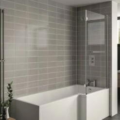 Kartell Koncept L Shaped Elite Shower Bath Screen