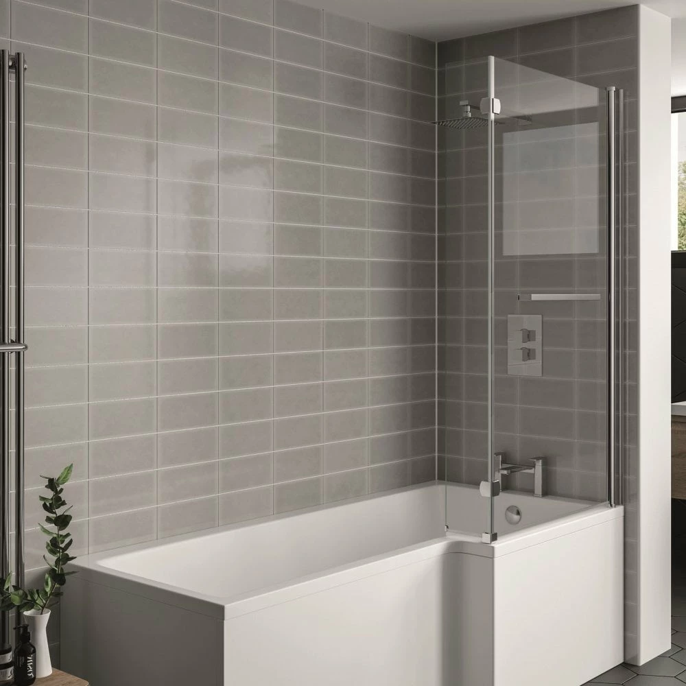 Kartell Koncept L Shaped Elite Shower Bath Screen