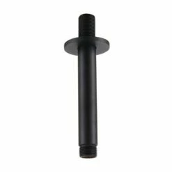 Kartell Nero Round Ceiling Mounted Shower Arm Matt Black