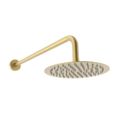 Kartell Ottone Brushed Brass Fixed Overhead Drencher