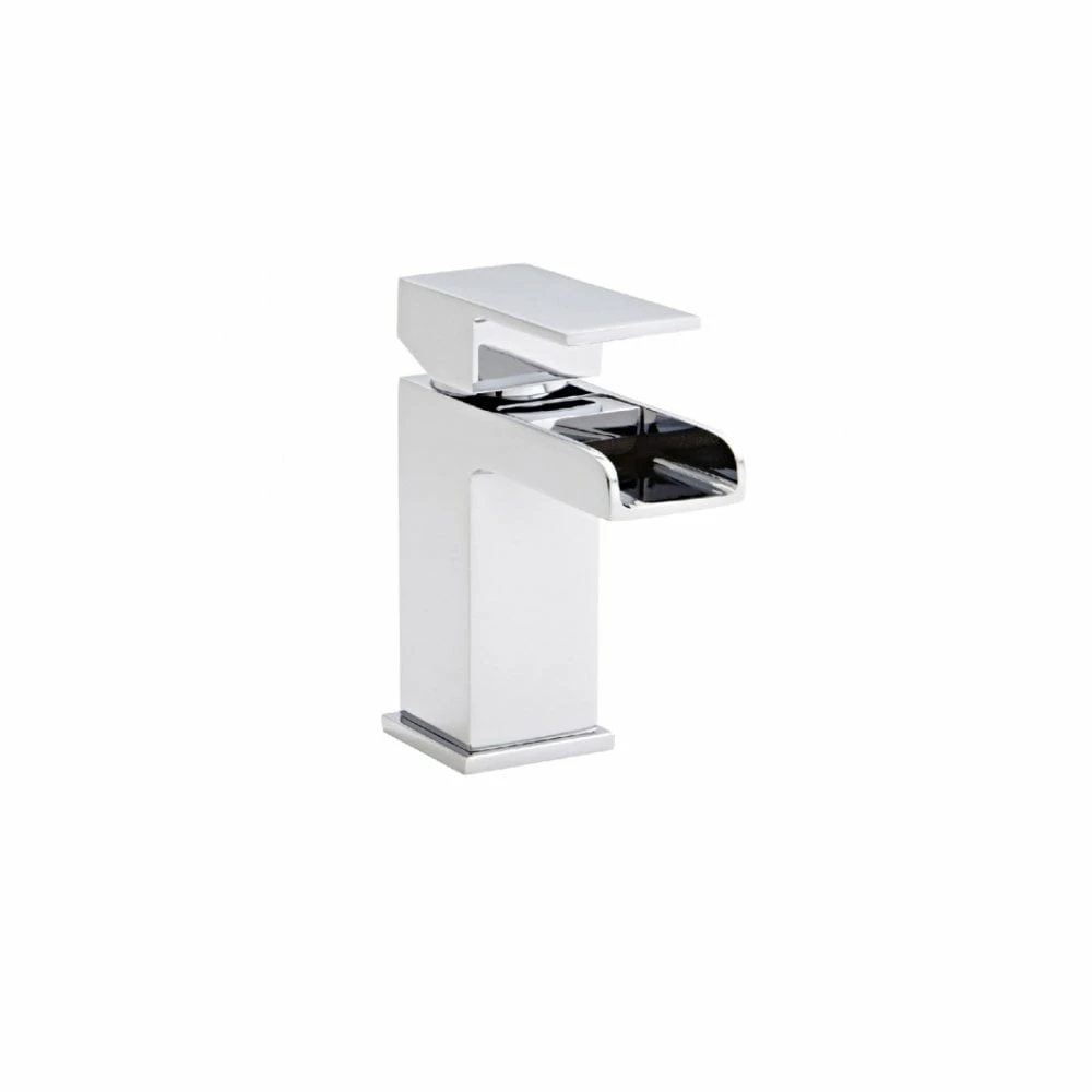 Kartell Phase Waterfall Mini Mono Basin Mixer Tap & Click Waste Polished Chrome