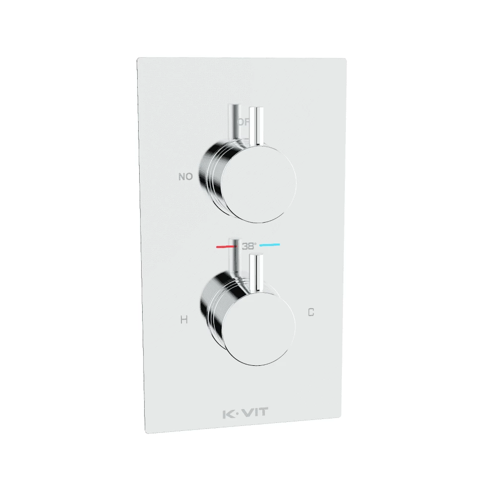 Kartell Plan Concealed Thermostatic Shower Valve Chrome