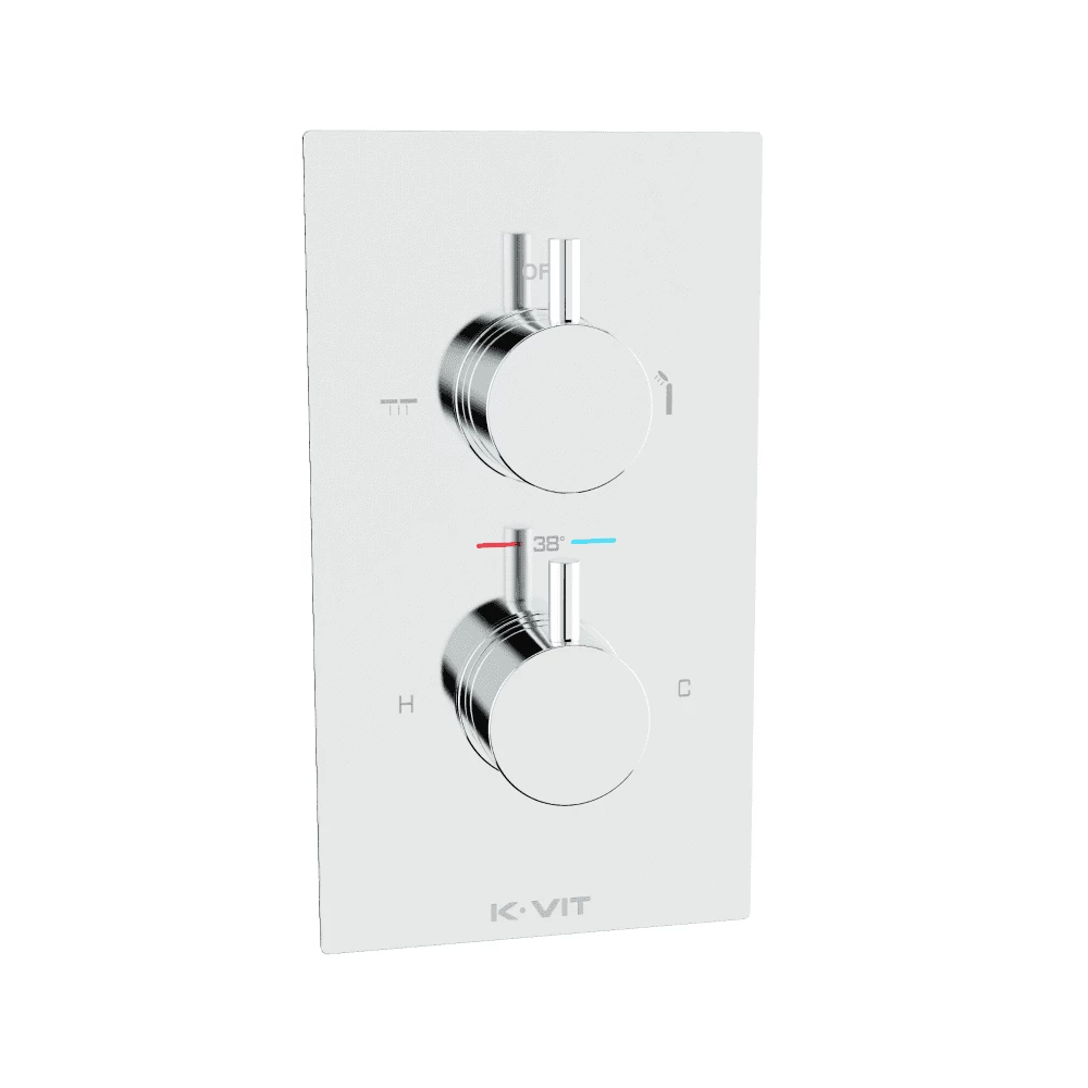 Kartell Plan Concealed Thermostatic Shower Valve With Diverter Chrome