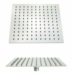 Kartell Square 300mm Slimline Drench Shower Head Chrome