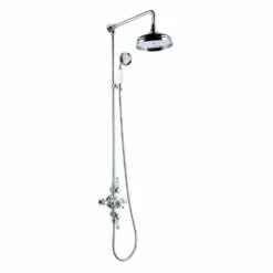 Kartell Viktory Thermostatic Drencher Shower With Sliding Handset Chrome